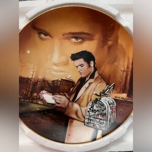 Elvis: Delphi 1992 Elvis Presley Hit Parade "Return to Sender" Plate